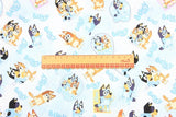 Bluey and Bingo the puppies 3 Colors! 1 Yard Quality Medium Thickness Plain Cotton Fabric, Fabric by Yard,  Cotton Australian Animated - fabrics-top