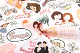 Women's Satirical Quotations! 1 Meter Printed Cotton Fabric, Fabric by Yard, Yardage Fabrics, Children  Kids - fabrics-top