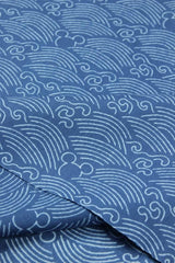 Mickey Wave and Bubbles blue 2 model! 1 Meter Medium Thickness  Cotton Fabric by Yard, Yardage Cotton Fabrics for Style clothing Bags - fabrics-top