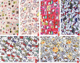 Hello Kitty Poly 6 Colors! 1 Meter Light Weight Polyester Fabric, Fabric by Yard, Yardage Cotton Fabrics for  Style Garments, Mask Fabrics