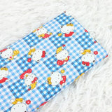 Hello Kitty Quality Prints Collection! 1 Meter Printed Cotton Fabric, Fabric by Yard, Yardage Bag Fabrics, Children Fabrics, Kids, Japanese - fabrics-top