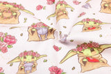 Yoda Baby 2 Colors! 1 Meter Printed Cotton Fabric, Fabric by Yard, Yardage Fabrics, Children  Kids 2103 - fabrics-top