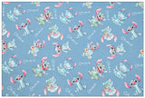 Stitch and Angle 4 prints Pink blue! 1 Yard Printed Cotton Fabric by Yard, Yardage Fabrics, Children  Kids 2103