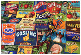 Commercial Ads Posters American Retro Pictures ! 1 Yard Medium Cotton Fabric, Fabric by Yard for Style Clothes, Bags