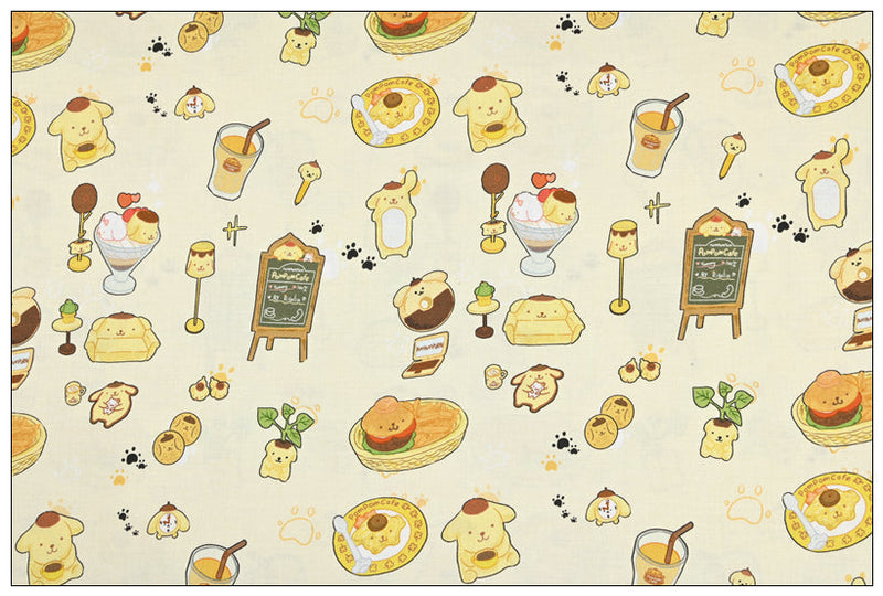 My Melody Hello Kitty Pochacco Anime! 1 Yard Printed Cotton Fabric, Fabric by Yard, Yardage Bag Fabrics, Children Fabrics, Kids, Japanese