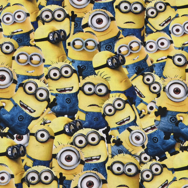 Minions New Series 11 prints! 1 Yard Medium Thickness  Cotton Fabric, Fabric by Yard, Yardage Cotton Fabrics for  Style Garments, Bags Yellow