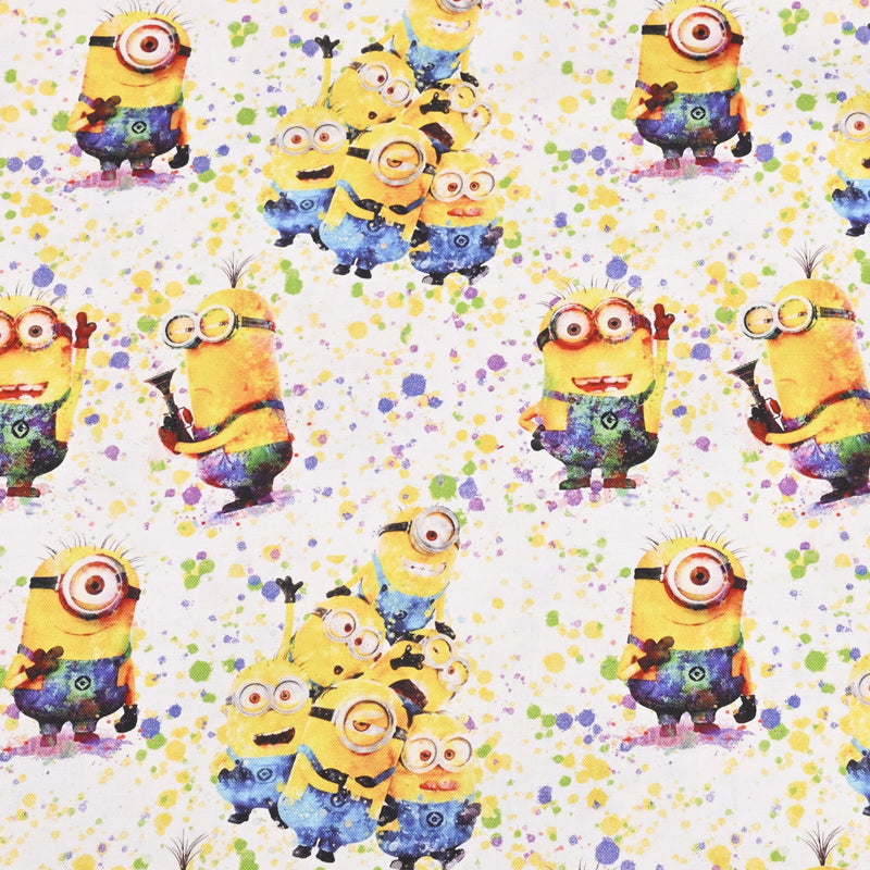 Minions New Series 11 prints! 1 Yard Medium Thickness  Cotton Fabric, Fabric by Yard, Yardage Cotton Fabrics for  Style Garments, Bags Yellow