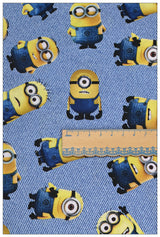 Minions New Series 11 prints! 1 Yard Medium Thickness  Cotton Fabric, Fabric by Yard, Yardage Cotton Fabrics for  Style Garments, Bags Yellow