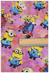 Minions New Series 11 prints! 1 Yard Medium Thickness  Cotton Fabric, Fabric by Yard, Yardage Cotton Fabrics for  Style Garments, Bags Yellow