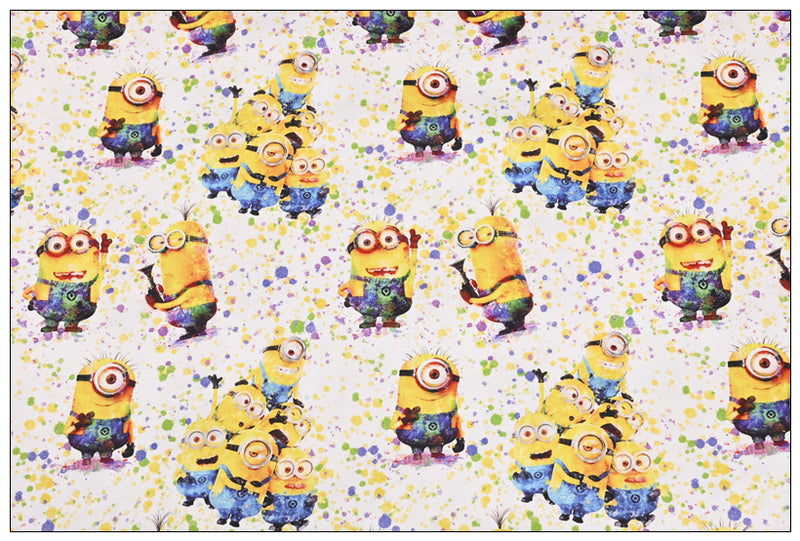 Minions New Series 11 prints! 1 Yard Medium Thickness  Cotton Fabric, Fabric by Yard, Yardage Cotton Fabrics for  Style Garments, Bags Yellow