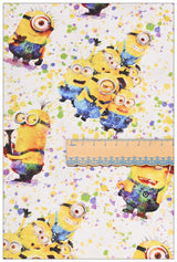 Minions New Series 11 prints! 1 Yard Medium Thickness  Cotton Fabric, Fabric by Yard, Yardage Cotton Fabrics for  Style Garments, Bags Yellow