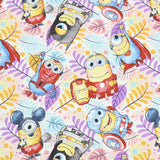 Minions New Series 11 prints! 1 Yard Medium Thickness  Cotton Fabric, Fabric by Yard, Yardage Cotton Fabrics for  Style Garments, Bags Yellow