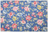 London Cath Kidston Floral 2 Prints ! 1 Meter Stiff Cotton Toile Fabric, Fabric by Yard, Yardage Cotton Canvas Fabrics for Bags English Retro