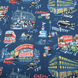 London Cath Kidston Floral 2 Prints ! 1 Meter Stiff Cotton Toile Fabric, Fabric by Yard, Yardage Cotton Canvas Fabrics for Bags English Retro