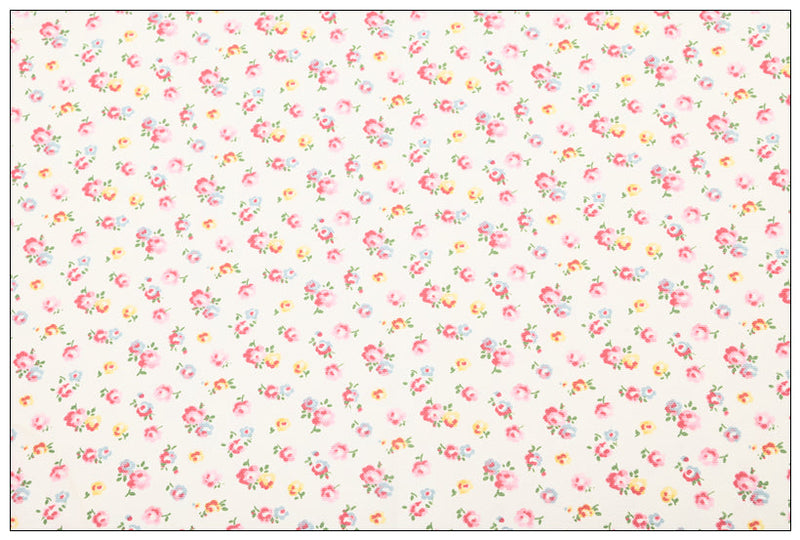 London Cath Kidston Floral 2 Prints ! 1 Meter Stiff Cotton Toile Fabric, Fabric by Yard, Yardage Cotton Canvas Fabrics for Bags English Retro