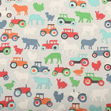 Farm Tractors Cath Kidston Floral 2 Prints ! 1 Meter Stiff Cotton Toile Fabric, Fabric by Yard, Yardage Cotton Canvas Fabrics for Bags English Retro