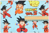 Retro Anime Dragon Ball Z blue! 1 Yard Printed Cotton Fabric, Fabric by Yard, Yardage Bag Fabrics, Children Fabrics, Kids, Japanese