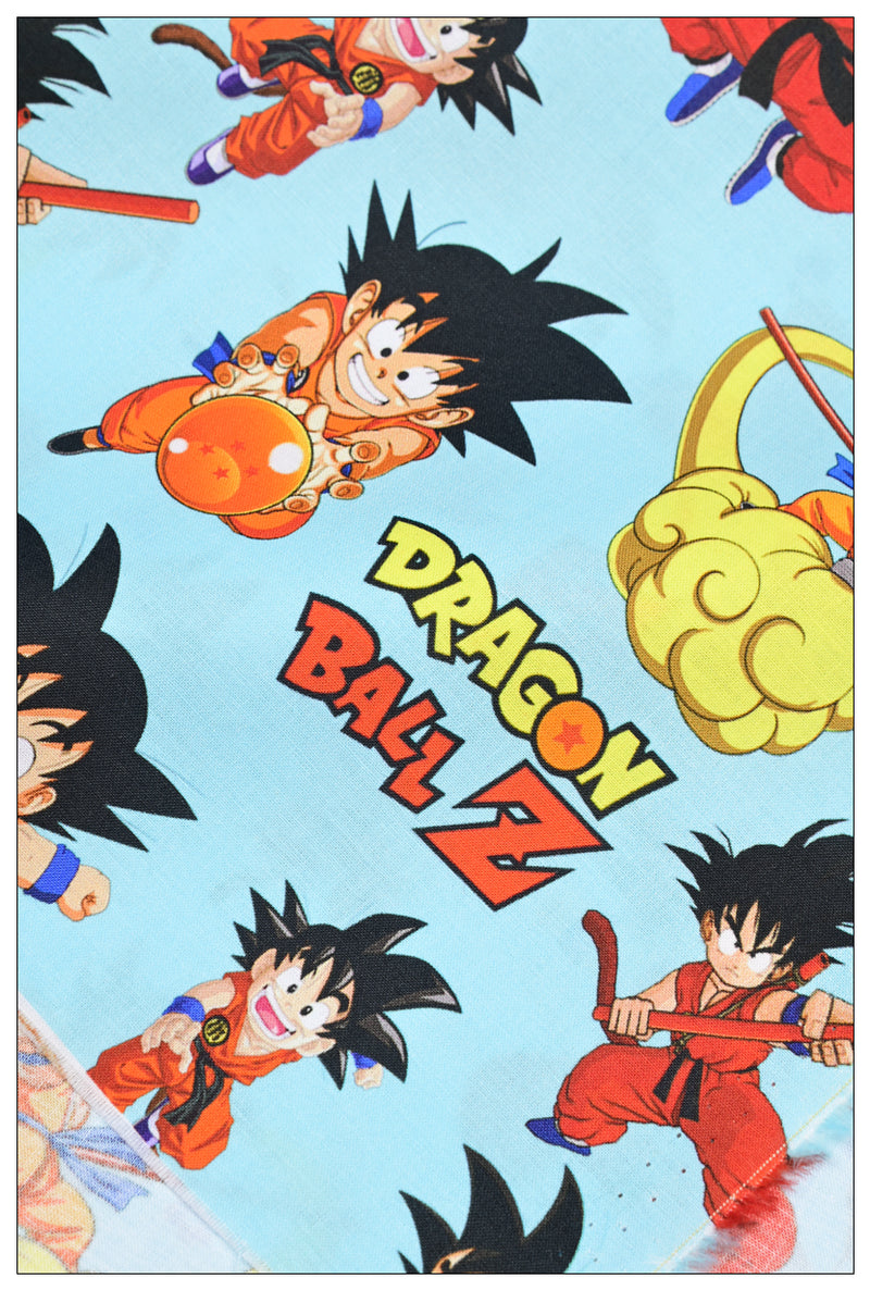 Retro Anime Dragon Ball Z blue! 1 Yard Printed Cotton Fabric, Fabric by Yard, Yardage Bag Fabrics, Children Fabrics, Kids, Japanese