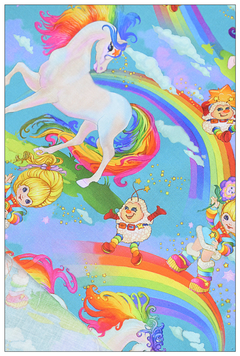 Unicorns Rainbow Brit 2 prints! 1 Yard Printed Cotton Fabric, Fabric by Yard, Yardage Bag Fabrics, Children Fabrics, Kids, Japanese