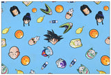 Retro Anime Dragon Ball Z blue! 1 Yard Printed Cotton Fabric, Fabric by Yard, Yardage Bag Fabrics, Children Fabrics, Kids, Japanese