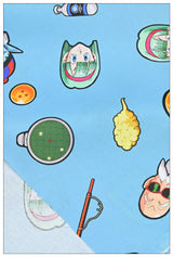 Retro Anime Dragon Ball Z blue! 1 Yard Printed Cotton Fabric, Fabric by Yard, Yardage Bag Fabrics, Children Fabrics, Kids, Japanese