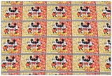 Mickey Mouse Classic since 1928 reels! 1 Yard Plain Cotton Fabric by Yard, Yardage Cotton Fabrics for Style Craft Bags