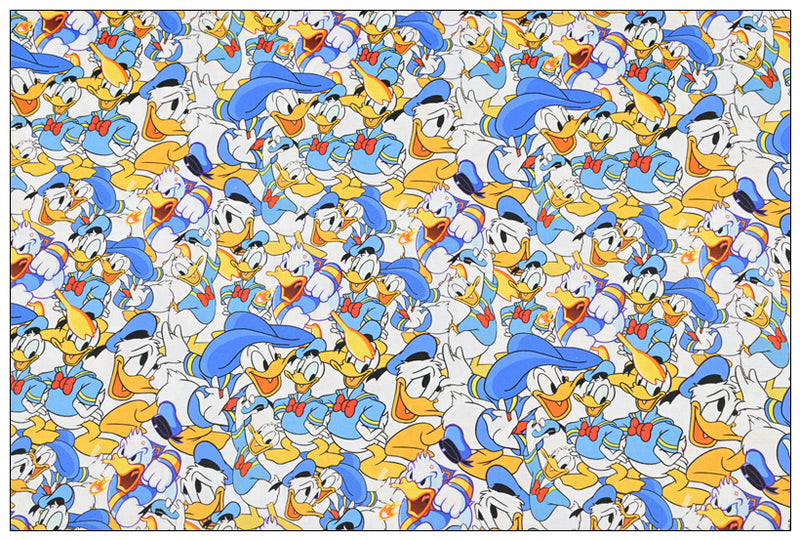 Donald Duck blue! 1 Yard Plain Cotton Fabric by Yard, Yardage Cotton Fabrics for Style Craft Bags