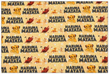 Hakuma Matata Simba the Lion King 2 prints! 1 Meter Medium Thickness  Cotton Fabric, Fabric by Yard, Yardage Cotton Fabrics for Garments, Bags Yellow