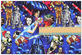 Unreal Color Characters of Star Wars 2 prints! 1 Yard Printed Cotton Fabric by Yard, Yardage Fabrics, Children Kids