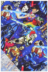 Unreal Color Characters of Star Wars 2 prints! 1 Yard Printed Cotton Fabric by Yard, Yardage Fabrics, Children Kids