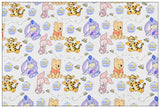 Hunny Winnie Pooh Eeyore and Friends! 1 Yard Plain Cotton Fabric by Yard, Yardage Cotton Fabrics for Style Craft Bags