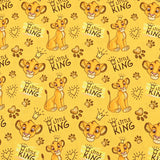 Hakuma Matata Simba the Lion King 2 prints! 1 Meter Medium Thickness  Cotton Fabric, Fabric by Yard, Yardage Cotton Fabrics for Garments, Bags Yellow