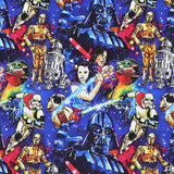 Unreal Color Characters of Star Wars 2 prints! 1 Yard Printed Cotton Fabric by Yard, Yardage Fabrics, Children Kids