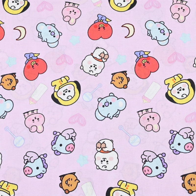 Sanrio Characters My Melody 2 prints! 1 Yard Printed Cotton Fabric, Fabric by Yard, Yardage Bag Fabrics, Children Fabrics, Kids, Japanese