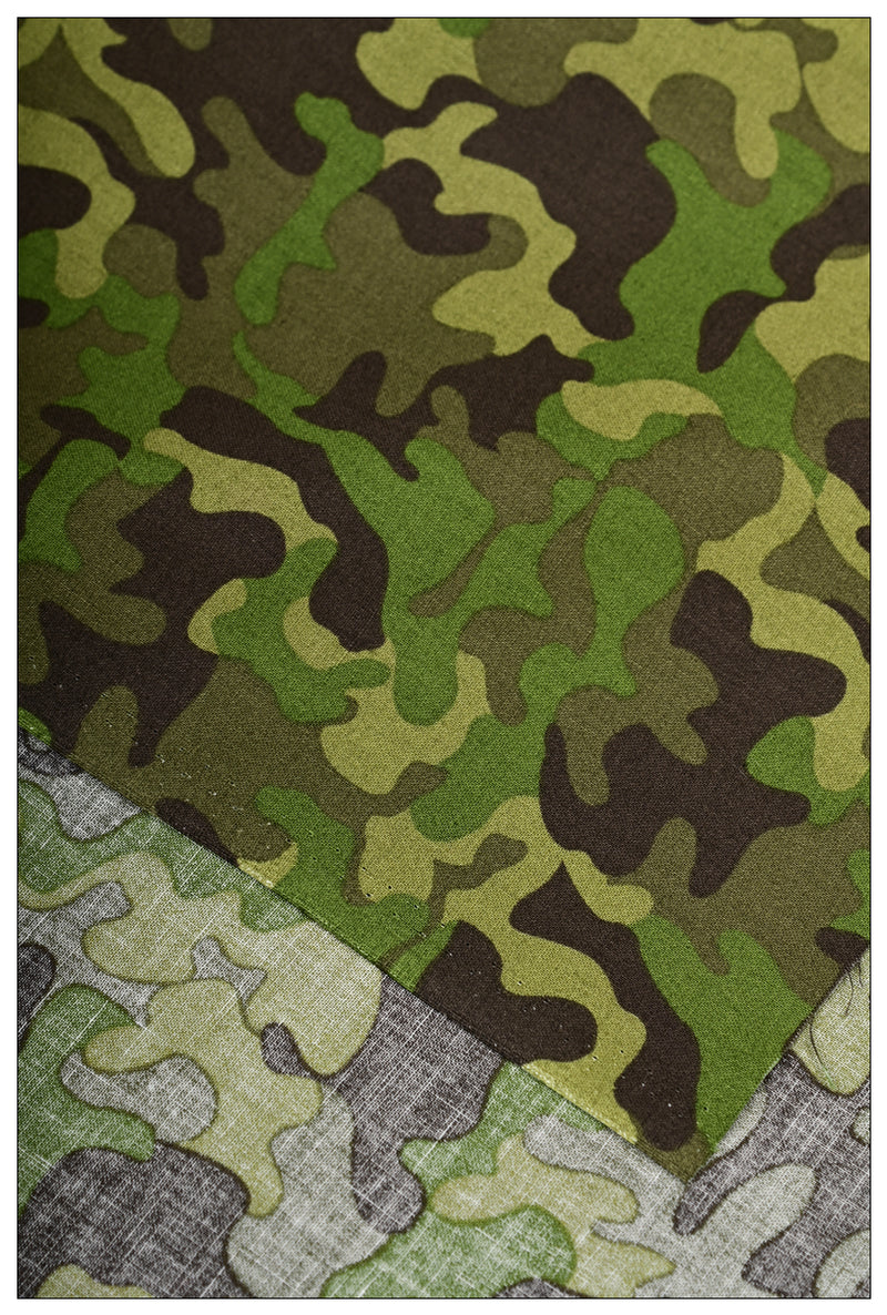 Green Classic Forest Camouflage! 1 Meter Plain Fabric, Fabric by Yard, Yardage Cotton Fabrics for  Style Garments, Bags 2303