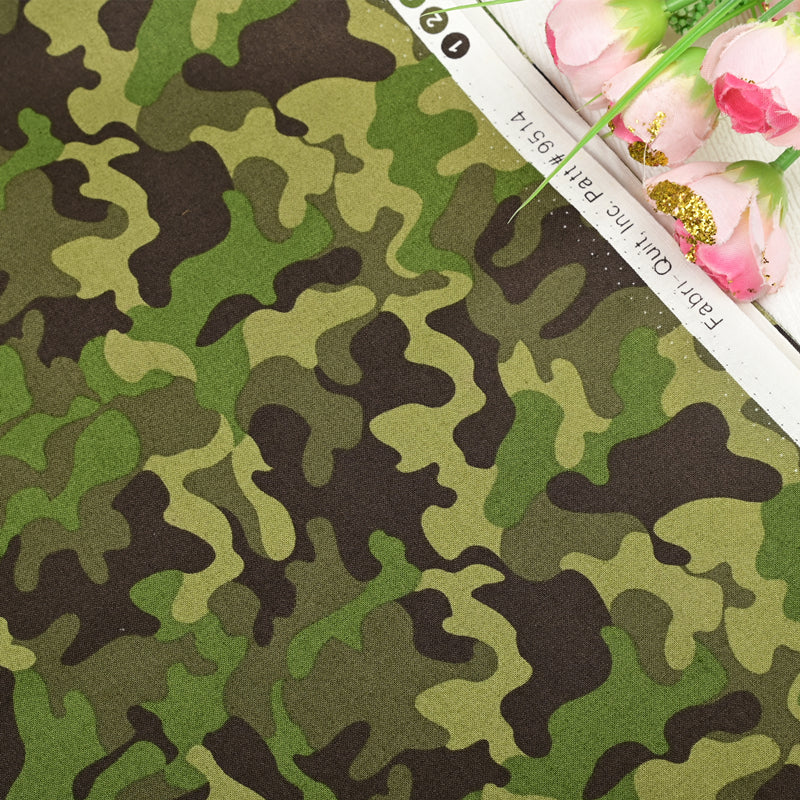 Green Classic Forest Camouflage! 1 Meter Plain Fabric, Fabric by Yard, Yardage Cotton Fabrics for  Style Garments, Bags 2303