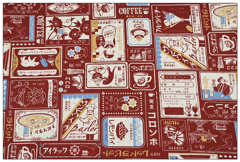 Japanese Restaurant 5 Color! 1 Yard Quality Stiff Cotton Toile Canvas Fabric by Yard, Yardage Cotton Canvas Fabrics for Bags