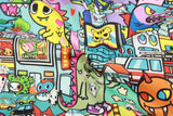 Tokidoki Anime Characters Series 1 ! 1 Yard Quality Printed Cotton Fabric, Fabric by Yard, Yardage Cotton Children Fabrics, Japanese