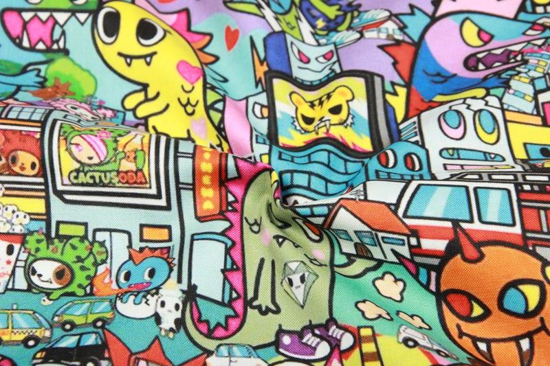 Tokidoki Anime Characters Series 1 ! 1 Yard Quality Printed Cotton Fabric, Fabric by Yard, Yardage Cotton Children Fabrics, Japanese