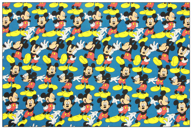Classic Mickey Collection! 1 Meter Medium Thickness  Cotton Fabric, Fabric by Yard, Yardage Cotton Fabrics for  Style Garments, Bags