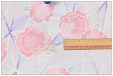 Big Plum Blooms Japanese Style Retro Floral! 1 Meter Medium Summer Slub Cotton Floral Fabric by Yard, Yardage Cotton Fabrics Style Garments, Bags