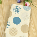 Japanese Style Polka Small Dots ! 1 Meter Medium Summer Slub Cotton Floral Fabric by Yard, Yardage Cotton Fabrics Style Garments, Bags