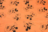 basic Mickey orange! 1 Meter Medium Plain Cotton Fabric by Yard, Yardage Fabrics for Shirts, Summer Fabrics