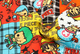 One Piece Luffy Cartoon Japanese Cartoon 2 Colors! 1 Meter Printed Cotton Fabric, Fabric by Yard, Yardage Fabrics, Children  Kids