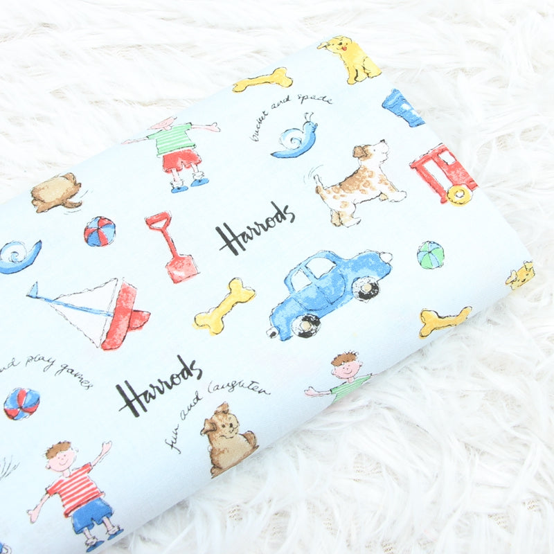 Pets' Toy Harrods Pet Shop! 1 Meter Medium Thickness Printed Plain Cotton Fabric, Craft Fabric