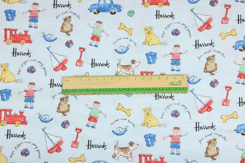 Pets' Toy Harrods Pet Shop! 1 Meter Medium Thickness Printed Plain Cotton Fabric, Craft Fabric