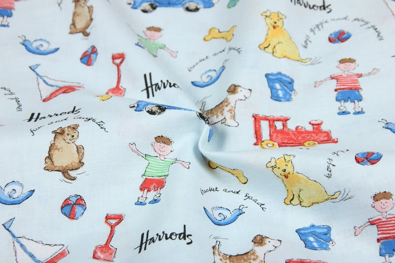 Pets' Toy Harrods Pet Shop! 1 Meter Medium Thickness Printed Plain Cotton Fabric, Craft Fabric