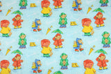 Teddy Bears with Raincoat Harrrods the Department Store! 1 Meter Medium Thickness Printed Plain Cotton Fabric, Craft Fabric