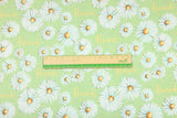 Daisy Flowers Harrrods the Department Store! 1 Meter Medium Thickness Printed Plain Cotton Fabric, Craft Fabric