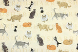 Cats Harrods Department Store! 1 Meter Medium Thickness Printed Plain Cotton Fabric, Craft Fabric